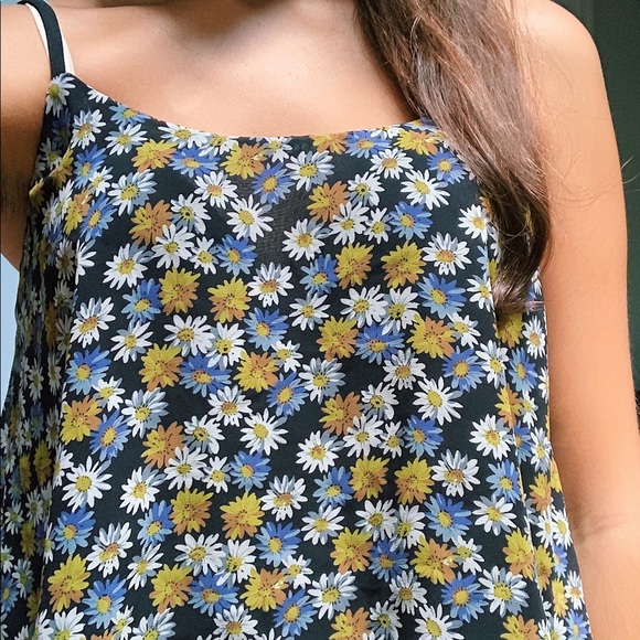 Floral spaghetti strap top - Picture 1 of 2